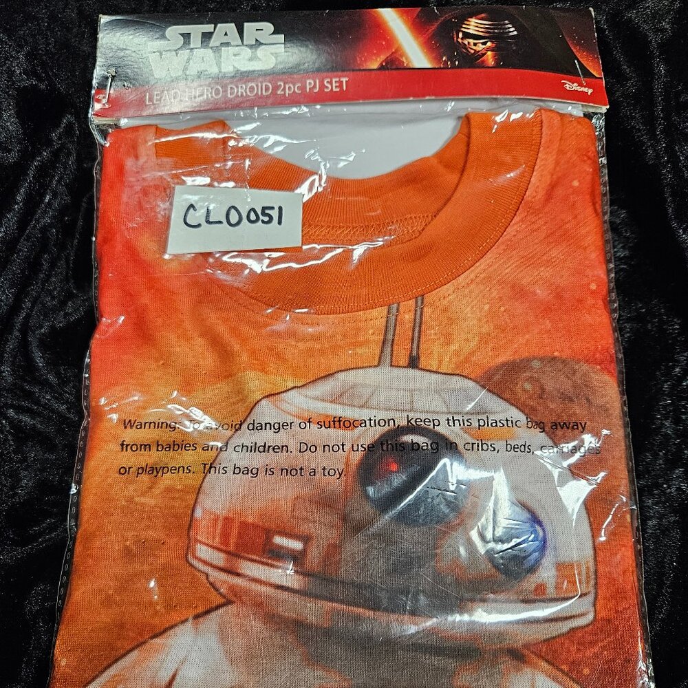 Disney Star Wars Lead Hero Droid 2 PC PJ Set XS - NWT